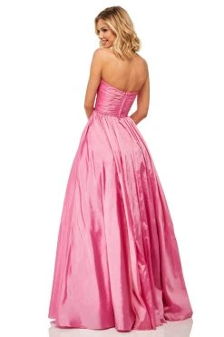 Sherri Hill - 52833 Sweetheart Bodice Ruched Taffeta Long Gown