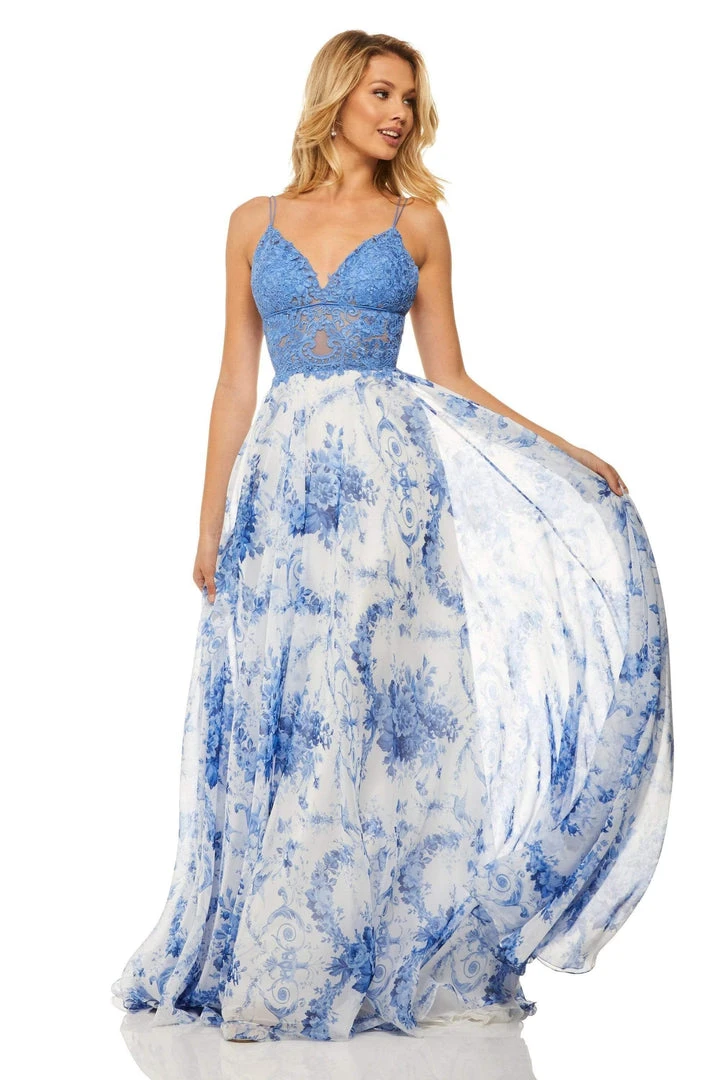 Sherri Hill - 52858 Sweetheart Long Blue Dress 3 Sherri Hill - 52858 Sweetheart Long Blue Dress