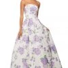 Sherri Hill - 52865 Strapless Floral Print Taffeta Ballgown 2 Sherri Hill - 52865 Strapless Floral Print Taffeta Ballgown