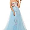 Sherri Hill - 52869 Strapless Floral Dress