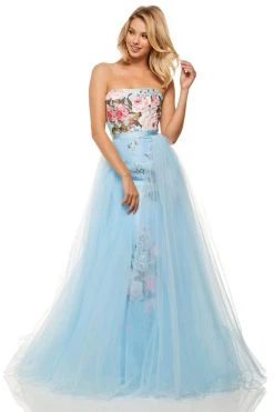 Sherri Hill - 52869 Strapless Floral Dress