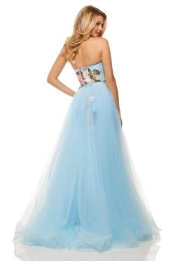 Sherri Hill - 52869 Strapless Floral Dress