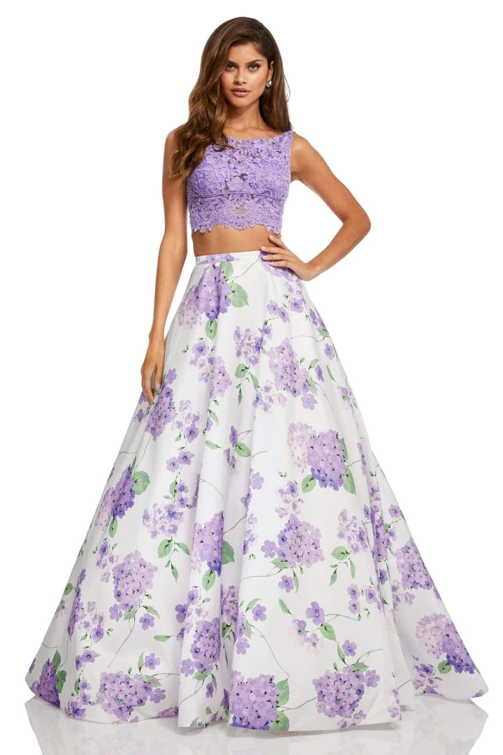 Sherri Hill - 52870 Two Piece Lace A-line Dress 3 Sherri Hill - 52870 Two Piece Lace A-line Dress