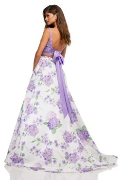 Sherri Hill - 52870 Two Piece Lace A-line Dress