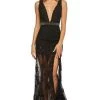 Sherri Hill - 52875 Plunging V-Neck Lace Long Dress 2 Sherri Hill - 52875 Plunging V-Neck Lace Long Dress