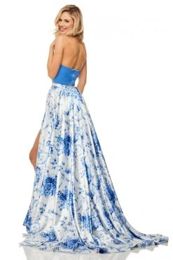 Sherri Hill - 52894 Two Piece Print Long Dress