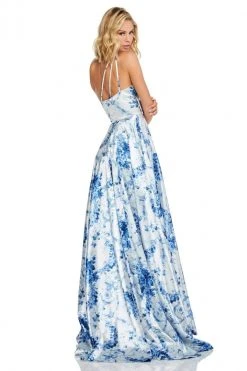 Sherri Hill - 52900 Printed One Shoulder Dress