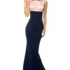 Sherri Hill - 52903 Two Tone Bateau Mermaid Dress 2 Sherri Hill - 52903 Two Tone Bateau Mermaid Dress