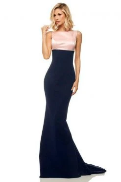 Sherri Hill - 52903 Two Tone Bateau Mermaid Dress