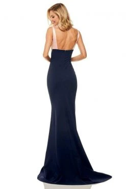 Sherri Hill - 52903 Two Tone Bateau Mermaid Dress