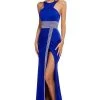 Sherri Hill - 52904 Bead Embellished Halter Neck Trumpet Dress