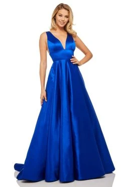 Sherri Hill - 52911 Sleeveless Deep V-neck A-line Dress 17 Sherri Hill - 52911 Sleeveless Deep V-neck A-line Dress
