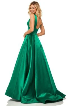 Sherri Hill - 52911 Sleeveless Deep V-neck A-line Dress 13 Sherri Hill - 52911 Sleeveless Deep V-neck A-line Dress