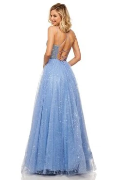 Sherri Hill - 52913 Scoop Long Tulle A-Line Skirt Evening Dress