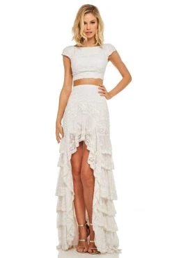 Sherri Hill - 52917 Bateau Two Piece Column Dress