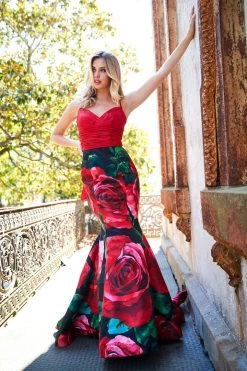 Sherri Hill - 52930 Red Mermaid Dress 10 Sherri Hill - 52930 Red Mermaid Dress