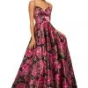Sherri Hill - 52932 Long Print A-line Dress 2 Sherri Hill - 52932 Long Print A-line Dress