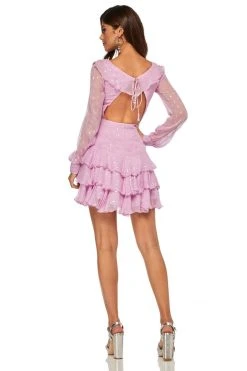 Sherri Hill - 52937 Long Bishop Sleeved Short Pattern Dress