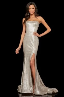 Sherri Hill - 52954 Long Strapless Fitted Mermaid Dress