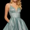 Sherri Hill - 52955 Short Glitter Empire A Line Dress
