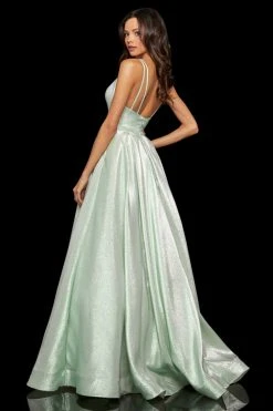 Sherri Hill - 52956 Long Glitter Knit A Line Dress