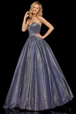 Sherri Hill - 52959 Strapless Sweetheart Glitter A Line Dress 24 Sherri Hill - 52959 Strapless Sweetheart Glitter A Line Dress