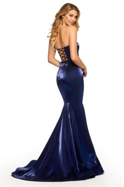 Sherri Hill - 52961 Strapless Mermaid Lace Up Evening Dress 14 Sherri Hill - 52961 Strapless Mermaid Lace Up Evening Dress