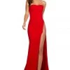 Sherri Hill - 52987 Strapless Beaded Sheath Dress With High Slit