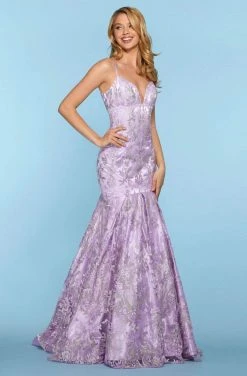Sherri Hill - 52996 Applique Sweetheart Trumpet Dress