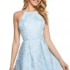 Sherri Hill - 53072 Short Sleeveless Halter Neck A-line Dress 1 Sherri Hill - 53072 Short Sleeveless Halter Neck A-line Dress
