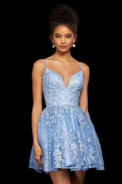 Sherri Hill - 53074 Beaded Lace Sweetheart A-Line Short Dress