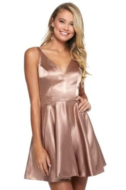 Sherri Hill - 53081 Sleeveless V-Neck Scoop Back A-Line Short Dress 15 Sherri Hill - 53081 Sleeveless V-Neck Scoop Back A-Line Short Dress