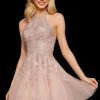 Sherri Hill - 53100 Beaded Lace Appliqued Short Dress 2 Sherri Hill - 53100 Beaded Lace Appliqued Short Dress