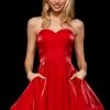 Sherri Hill - 53107 Short Strapless Sweetheart A-line Dress
