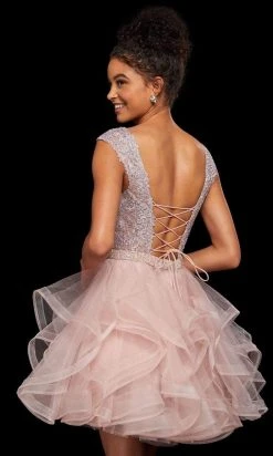 Sherri Hill - 53109 Beaded Ruffled A-Line Short Dress