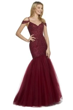 Sherri Hill - 53140 Beaded Lace V-neck Tulle Mermaid Dress 7 Sherri Hill - 53140 Beaded Lace V-neck Tulle Mermaid Dress