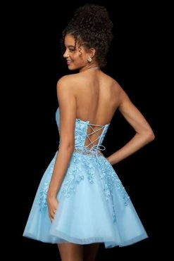 Sherri Hill - 53153 Embroidered Halter Neck Short A-line Dress 15 Sherri Hill - 53153 Embroidered Halter Neck Short A-line Dress