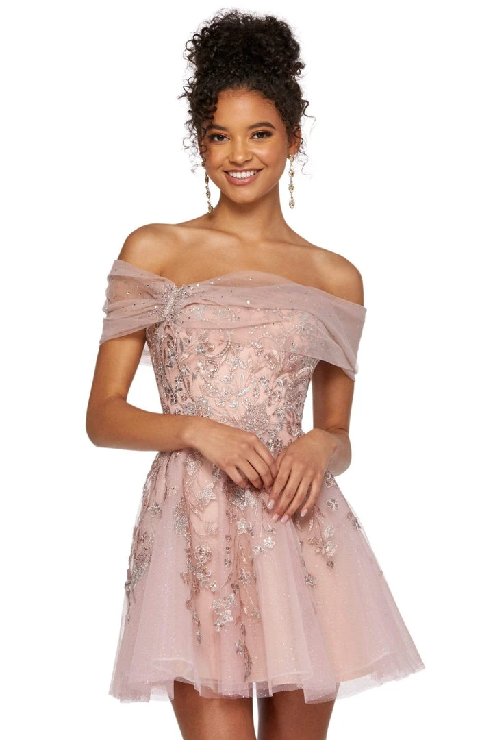 Sherri Hill - 53164 Off-Shoulder Short Dress 3 Sherri Hill - 53164 Off-Shoulder Short Dress