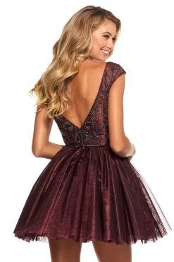 Sherri Hill - 53206 Cap Sleeves Short Dress
