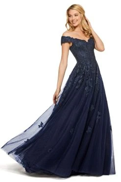 Sherri Hill - 53251 Beaded Lace Appliqued Off Shoulder Dress 13 Sherri Hill - 53251 Beaded Lace Appliqued Off Shoulder Dress