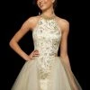 Sherri Hill - 53254 Short Beaded Jacquard Tulle A-line Dress