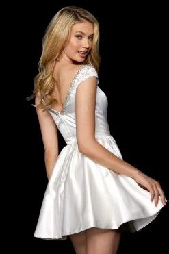 Sherri Hill - 53260 Cap Sleeves Short Dress