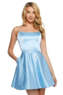 Sherri Hill - 53267 Sleek Scoop A Line Short Dress