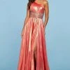 Sherri Hill - 53304 Beaded Asymmetric A-line Gown With Slit 2 Sherri Hill - 53304 Beaded Asymmetric A-line Gown With Slit