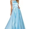 Sherri Hill - 53316 Square Neck A-line Gown With Train