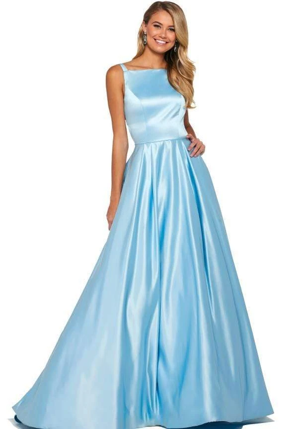 Sherri Hill - 53316 Square Neck A-line Gown With Train 3 Sherri Hill - 53316 Square Neck A-line Gown With Train