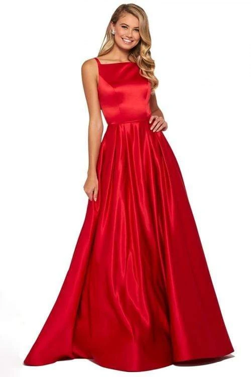 Sherri Hill - 53316 Square Neck A-line Gown With Train 5 Sherri Hill - 53316 Square Neck A-line Gown With Train