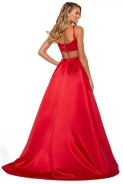 Sherri Hill - 53316 Square Neck A-line Gown With Train 11 Sherri Hill - 53316 Square Neck A-line Gown With Train