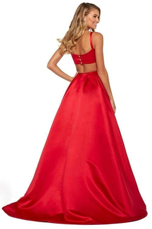 Sherri Hill - 53316 Square Neck A-line Gown With Train 6 Sherri Hill - 53316 Square Neck A-line Gown With Train