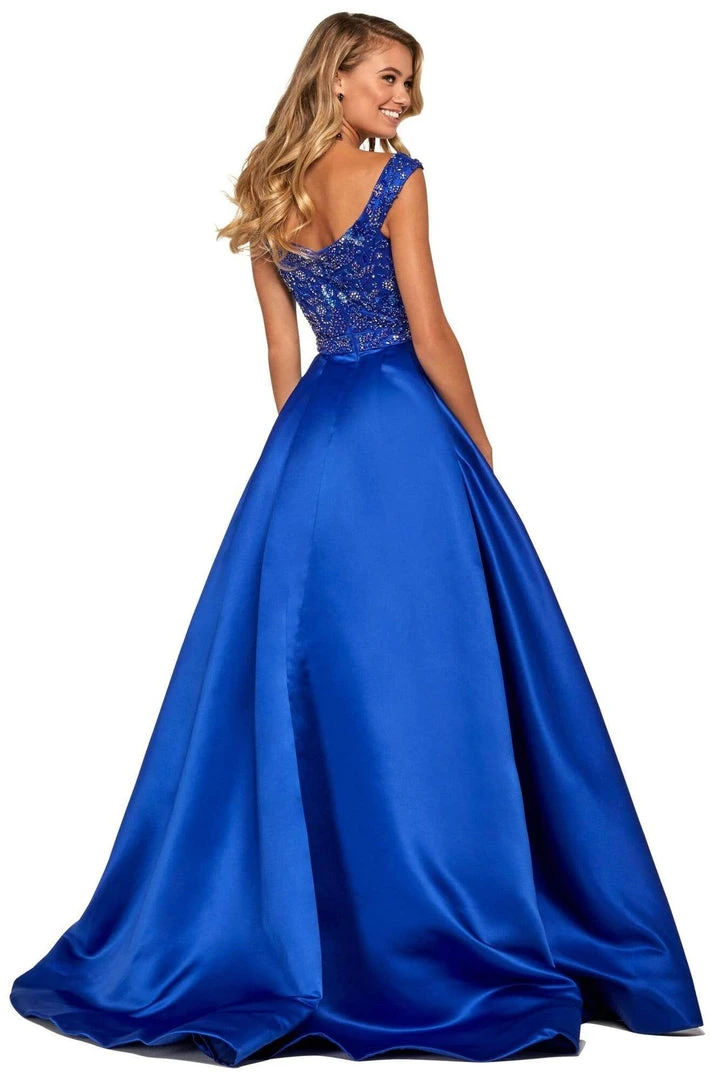 Sherri Hill - 53317 Beaded Off-Shoulder Mikado Ballgown 6 Sherri Hill - 53317 Beaded Off-Shoulder Mikado Ballgown